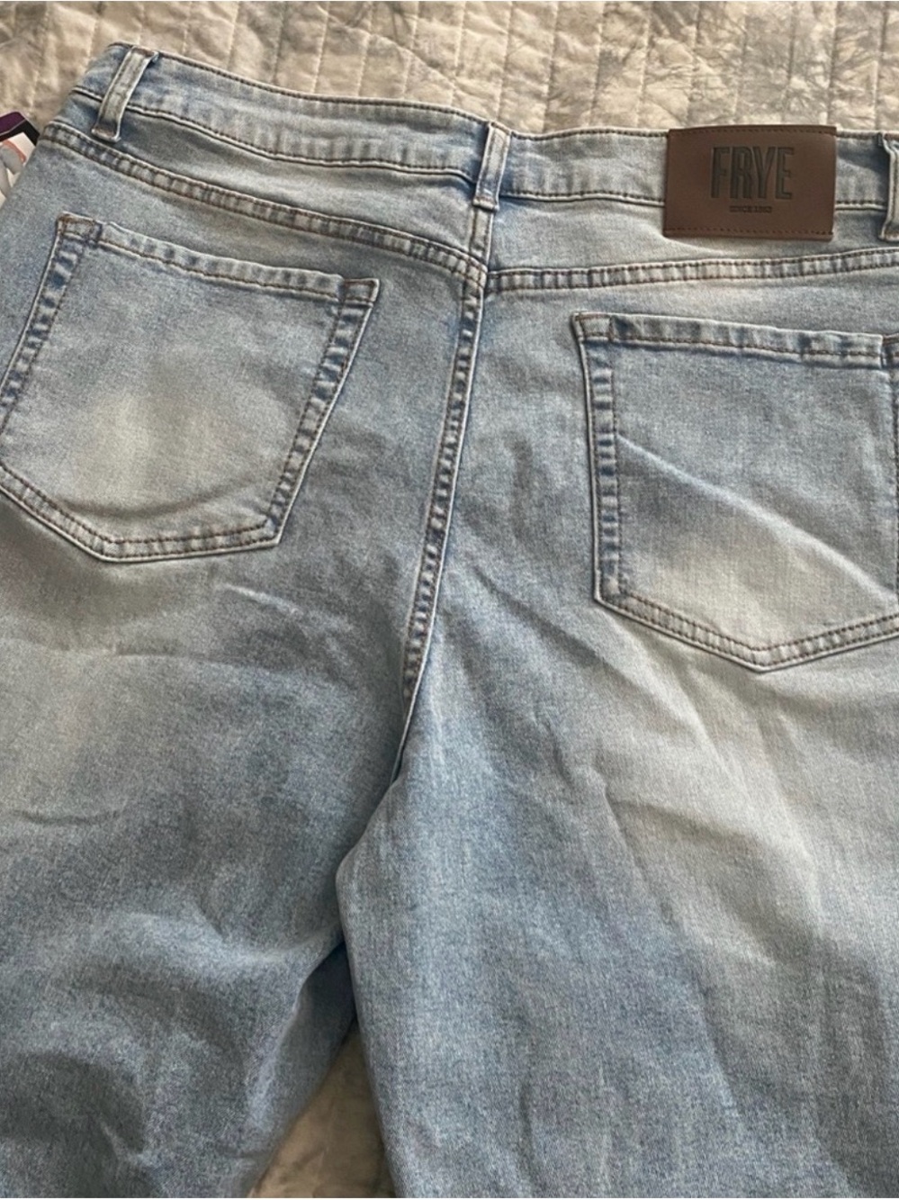 FRYE Women’s High-Rise Light Blue Denim Jeans - Picture 2 of 5
